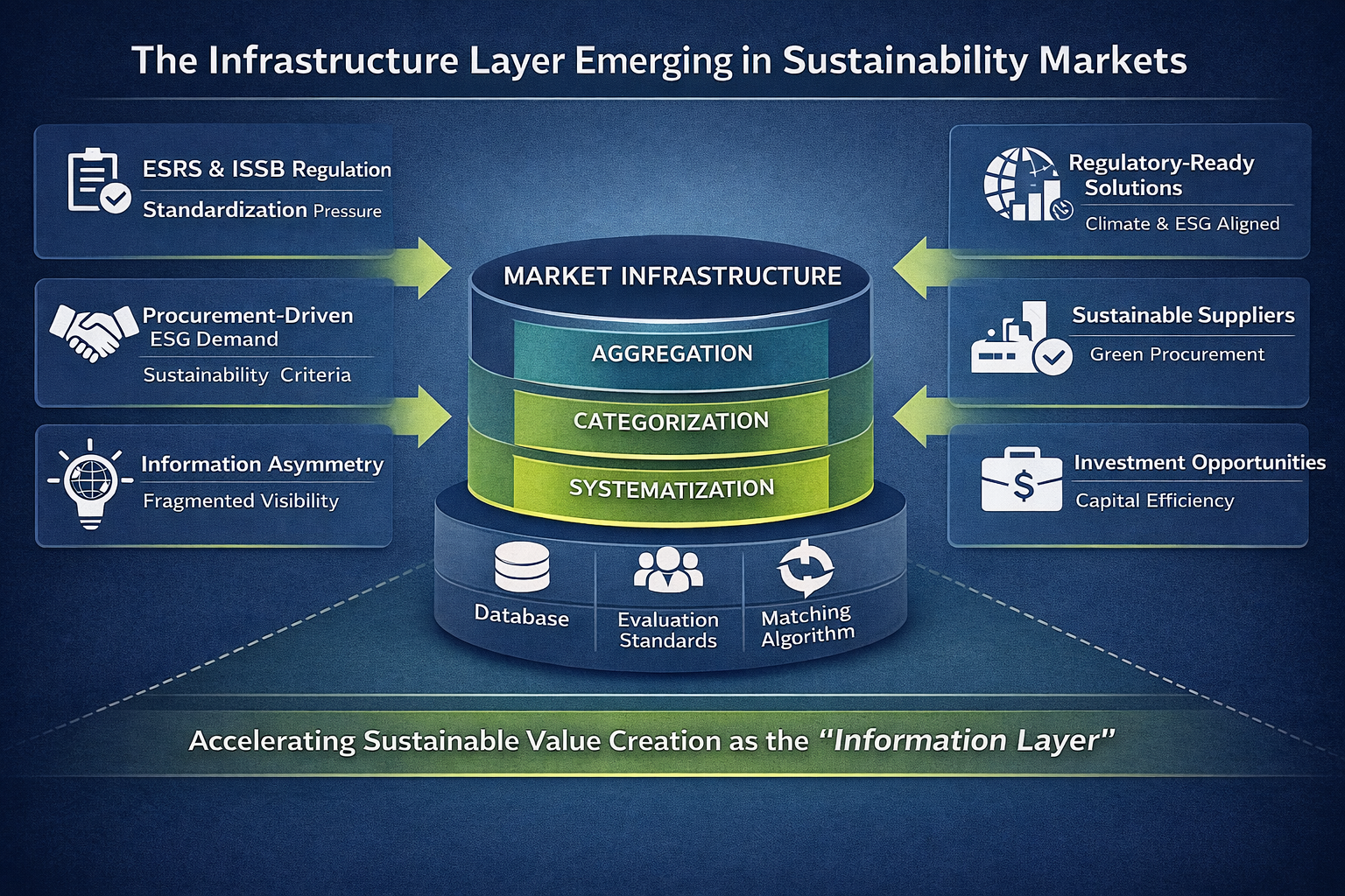 Infrastructure Layer in Sustainability Markets Diagram